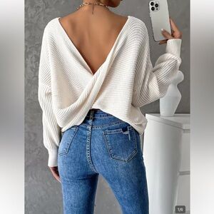 Cream Sweater Reversible